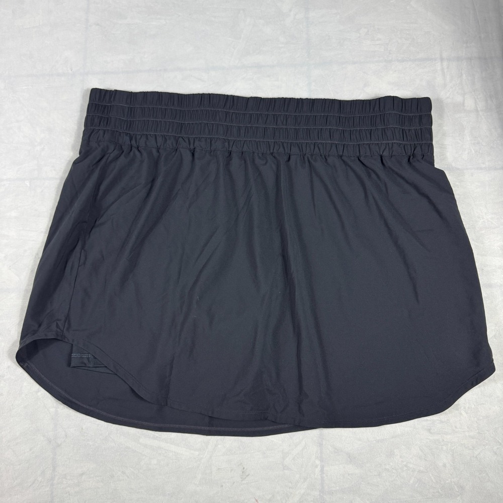 NWT‎ Nike Dri-Fit Womens Athletic Skort Black Pull On Shirred Waistband 3X